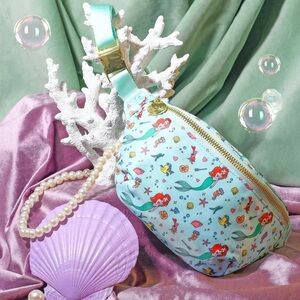 RARE NWT Disney X Stoney Clover Lane Ariel Little Mermaid Making Waves Fannypack